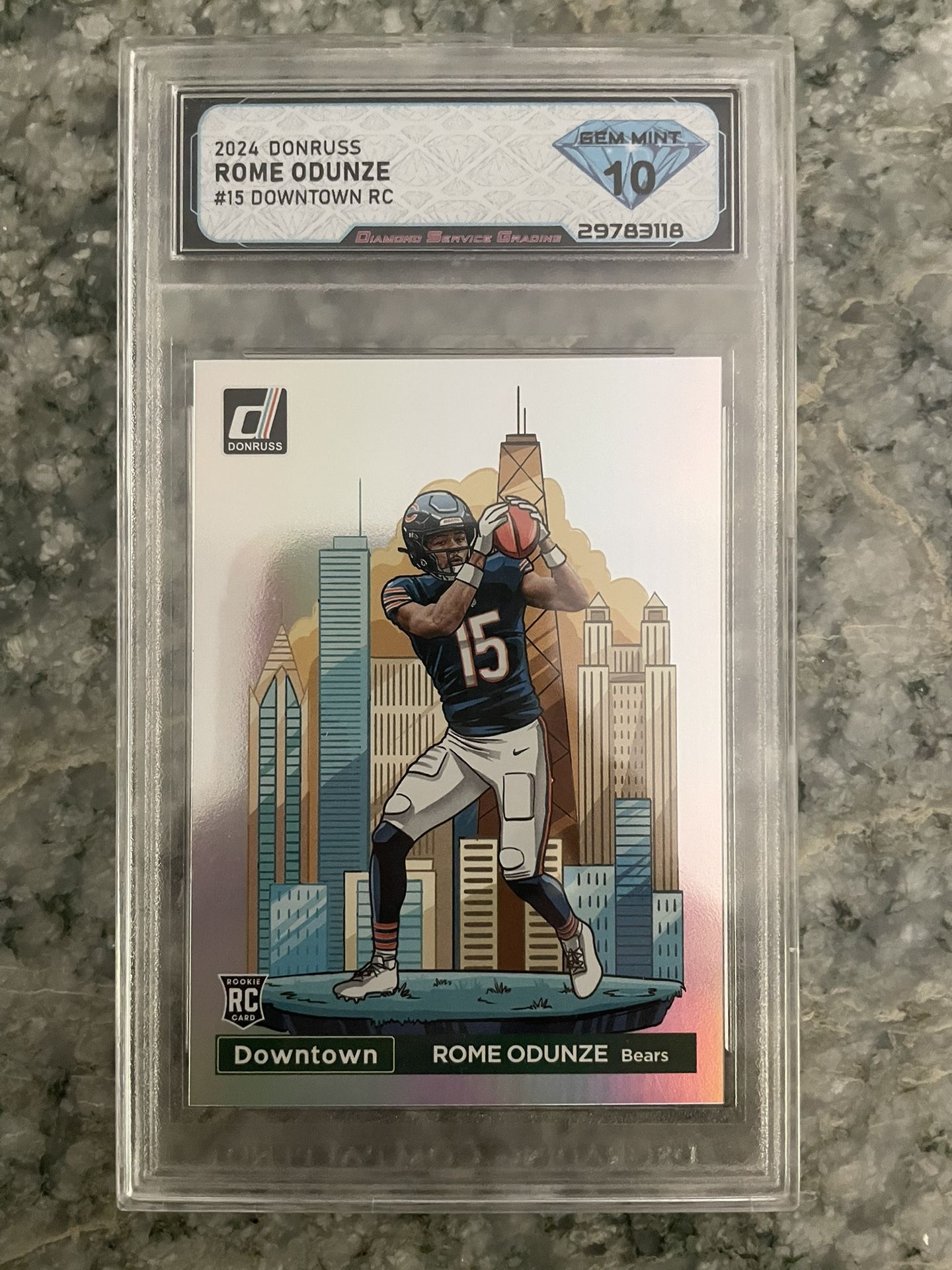 Send Offers Cash Or Trade! Rome Odunze Gem Mint 10 Rookie Downtown!