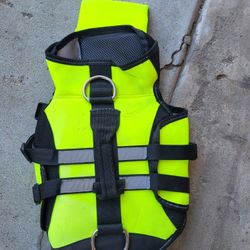 Dog Life Jacket MEDIUM  Neon Yellow 