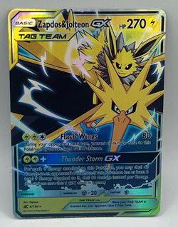 Non TCG Pokemon Zapdos & Jolteon Tag Team Fan Art Card