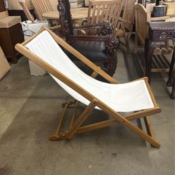 Teak sling chair