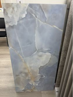 Large Format Blue Onyx Porcelain Tile Slab