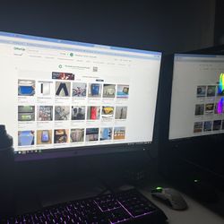 Computer, Keyboard, Mouse, Monitor