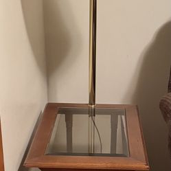 Side Table With Lamp