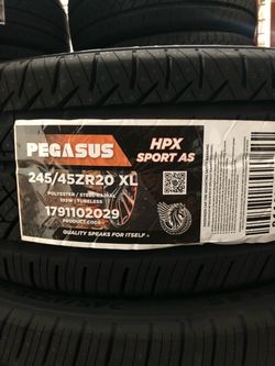 Brand New Tires (1) Pegasus HPX Sport AS (245/45ZR20XL) (Single) ($79)
