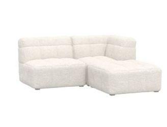 Pottery Barn Teen Baldwin Sectional, Ivory (64")