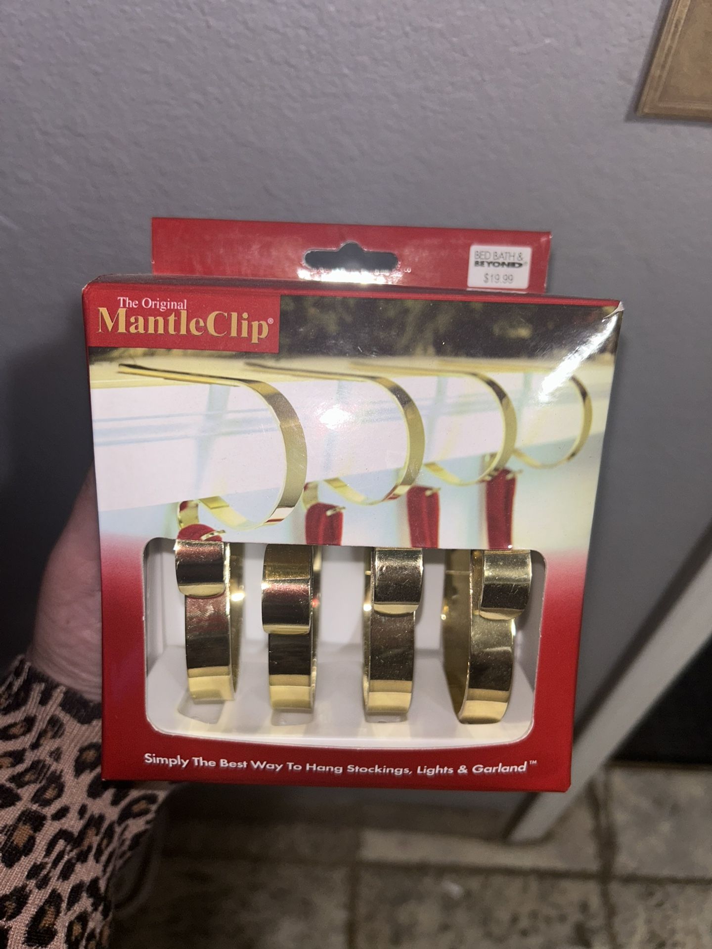 The original Mantle Clip Stocking Stuffer Holder Pack