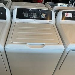 GE® 4.3 Cu. Ft Commercial White Top Load Washer with Stainless Steel Basket
