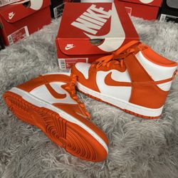 Nike Dunk SP 2021 High Syracuse Size 5Y Brand New DB2179-100 Orange