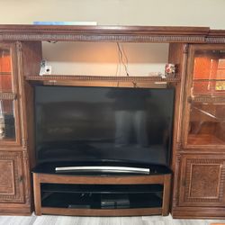 Used Wooden Entertainment Center 