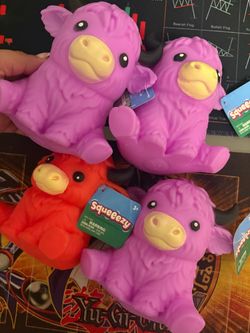 Highland cow squeeezy– Set of 4