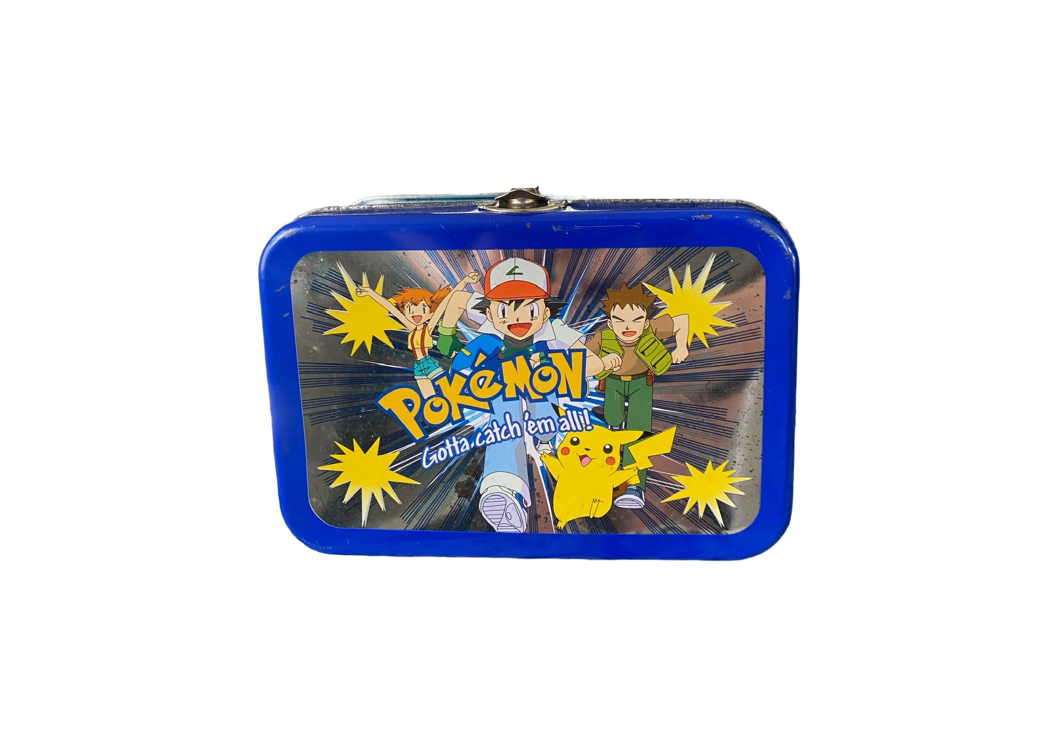 Vintage 1998 Pokemon "Gotta Catch 'Em All!" Collector's Metal Tin Box