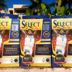 2020-21 Panini NBA Select Basketball Card (LOT OF 3) Hanger Box FACTORY SEALED!