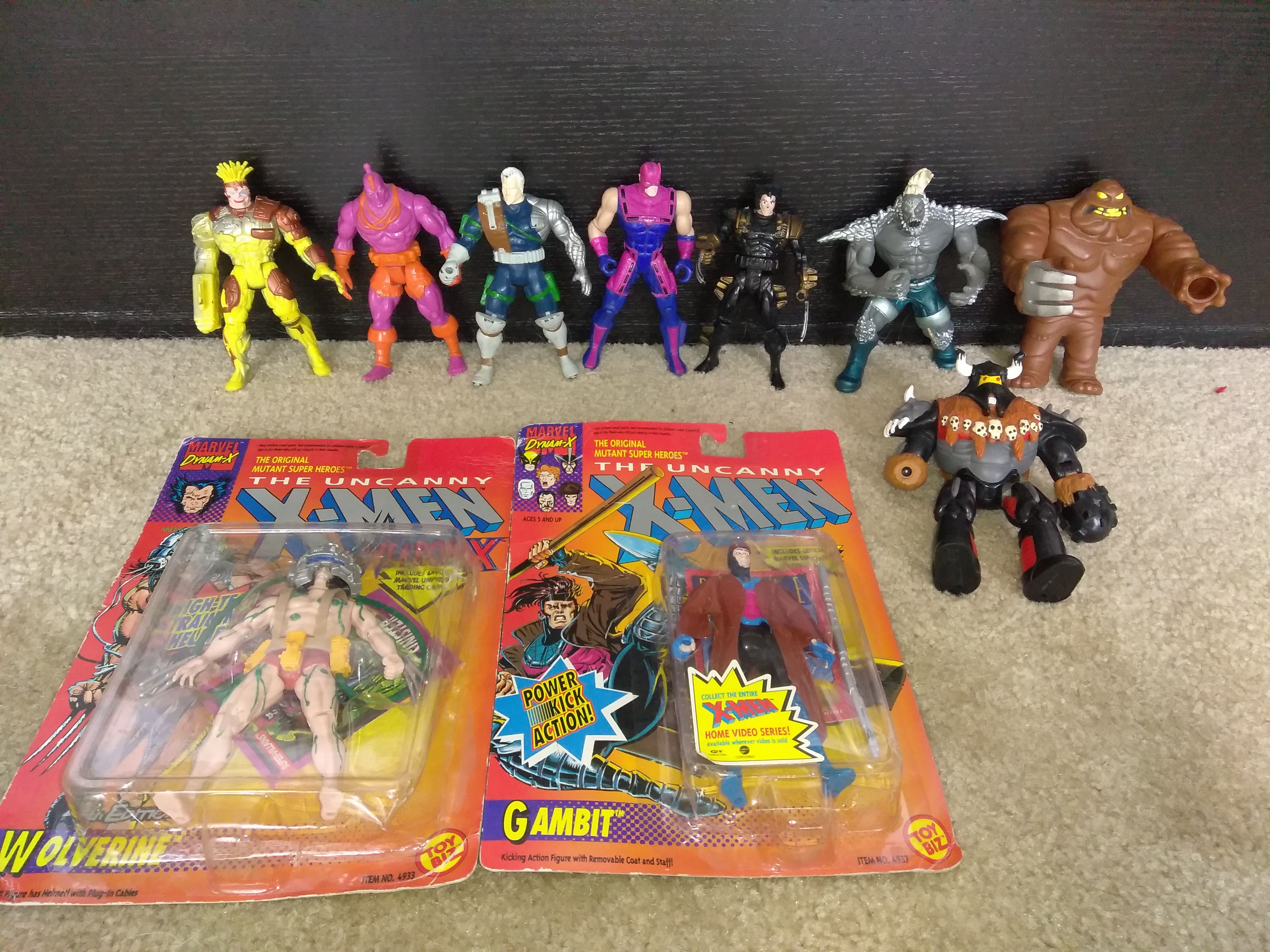 Vintage The Uncanny X-Men and DC Action Figures
