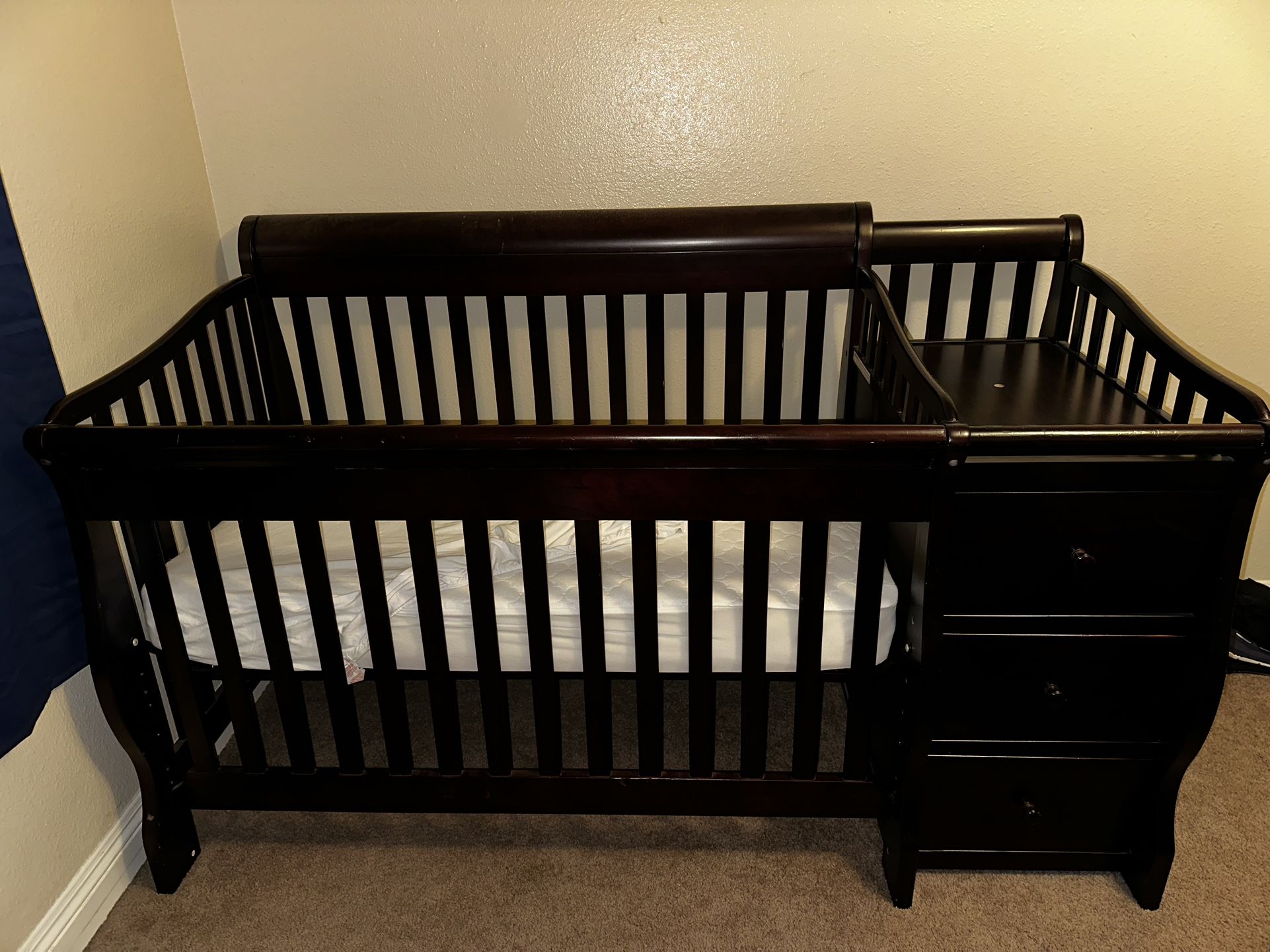 Baby Crib Changing Table Dresser