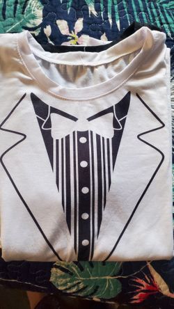 Tuxedo Graffic Tee Shirts