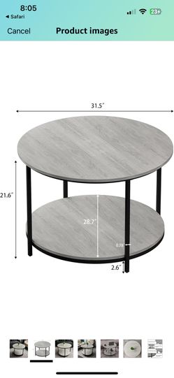 Round Coffee Living room Table