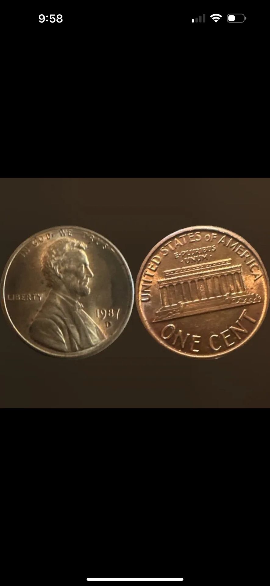 1987 D Struck through