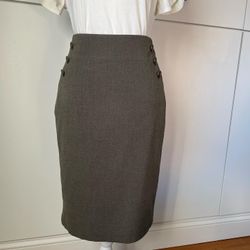 The Limited Army Green Pencil Skirt Size 4