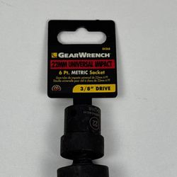 GearWrench 84368 Universal Impact Socket 3/8" Drive x 22mm 6pt.