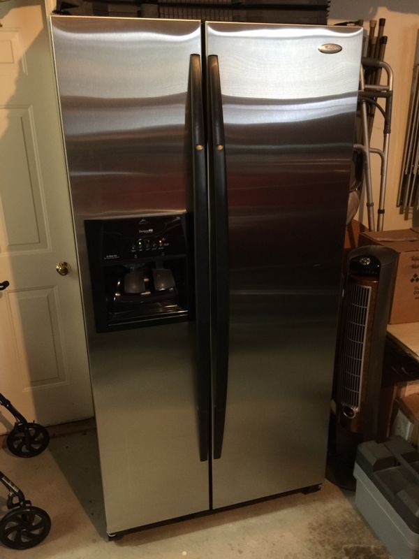 Whirlpool refrigerator gold model sidebyside 25 ft.³ dimensions 72