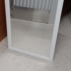 White Framed Mirror