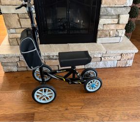 foldable knee scooter walker 11" wheels