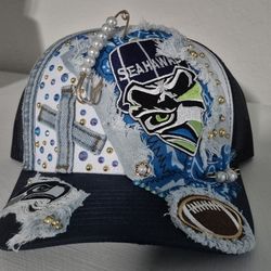 Seattle Seahawks Custom Cap