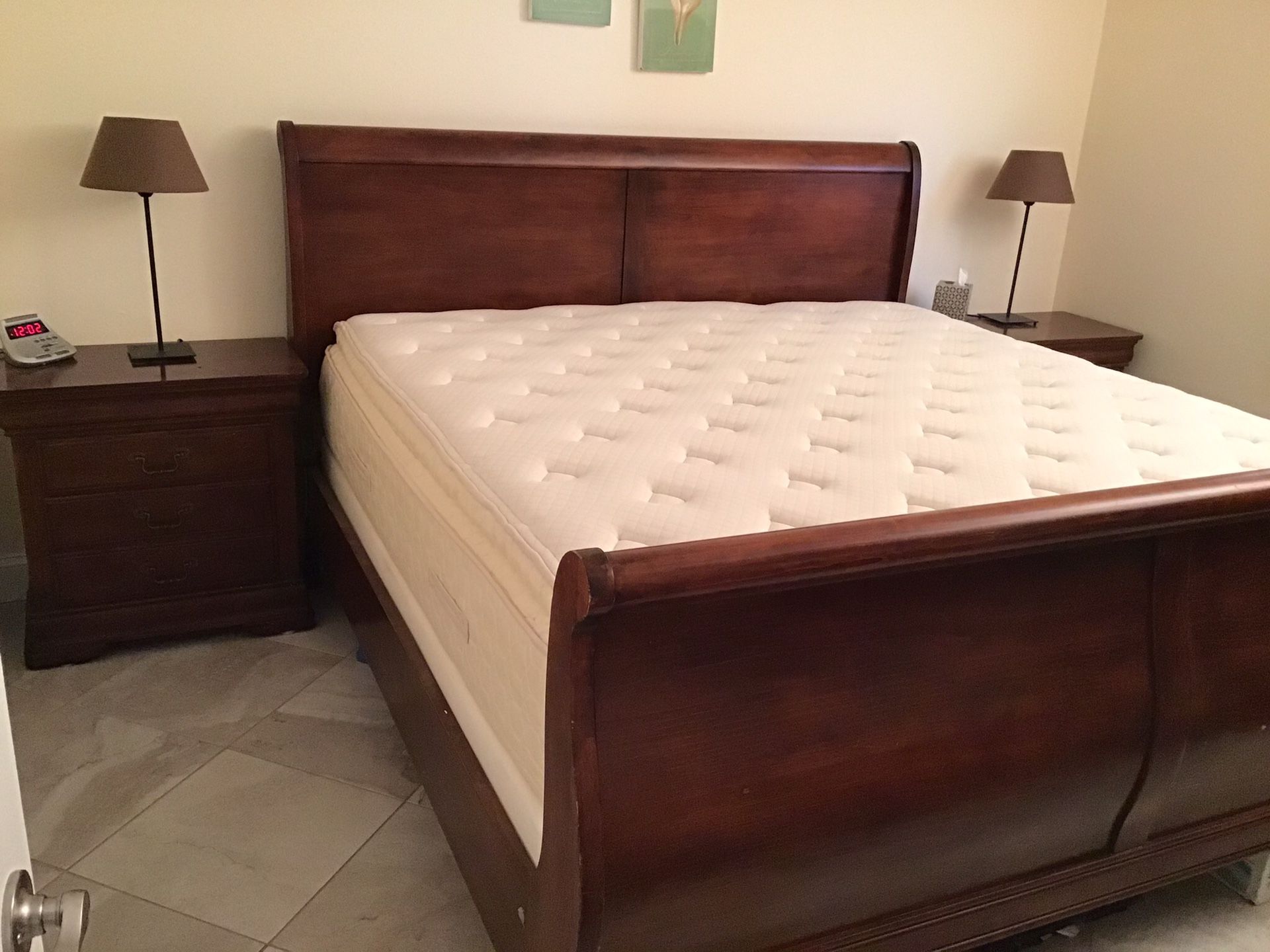 4 Piece King Bedroom with New Mattress