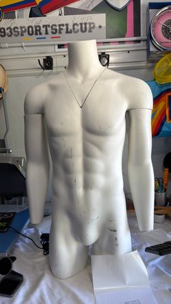 Male Torso Mannequin with Arms