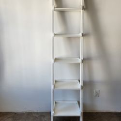White Leaning Ladder Shelf