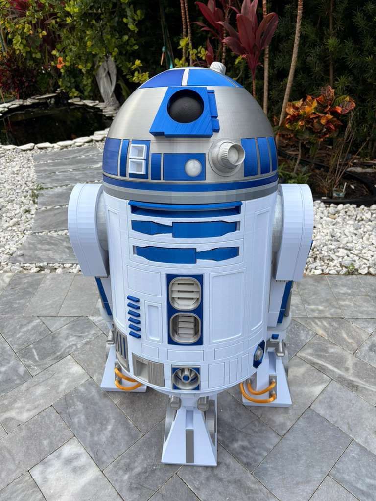 Star Wars R2-D2 Droid - 3D Printed - Personal FAN ART For Sale - Screen Accurate Size!!