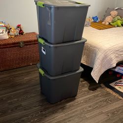 20 gallon Sterilite storage Bins (3) 