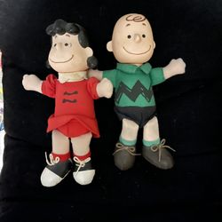 Vintage Charlie Brown & Lucy Dolls 