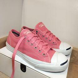 New Converse Jack Purcell Ox Pink Canvas Sneakers Women’s 8.5 / UK 6 / EUR 40