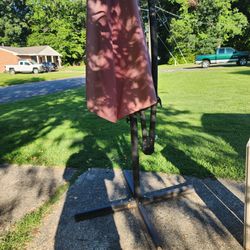 Large hanging umbrella