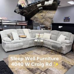 🤍🛋️ WHITE SECTIONAL POWER RECLINER – LUXURY & COMFORT! 🛋️🤍