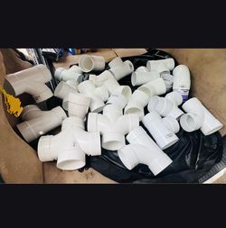 PVC Sewer Drain Fittings. Unused. Bundle $250 (These are unused but has been stored and have some scuff marks)