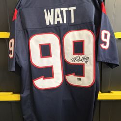 J.J. Watt Signed Custom Houston Texans Jersey