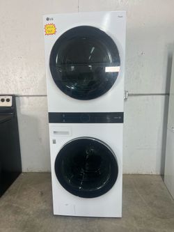 LG ThinQ WashTower – White Smart Laundry Center | Washer & Dryer Combo