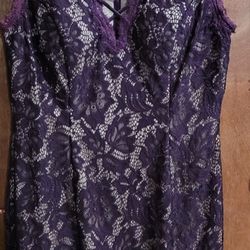 Purple Laced Dress