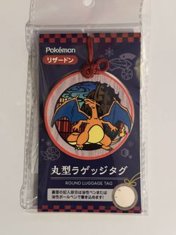 Pokémon Charizard Round Luggage Tag Japan Exclusive 2.75” diameter