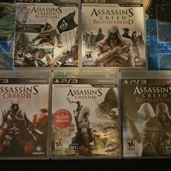 Assassins Creed PS3 Game Lot 