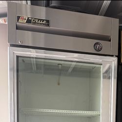 True stand up glass door cooler 