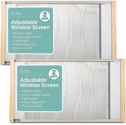 Home Intuition Adjustable Horizontal Window Screens – 2-Pack – $20