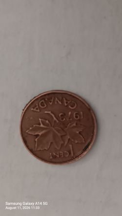Coins penny copper nickel