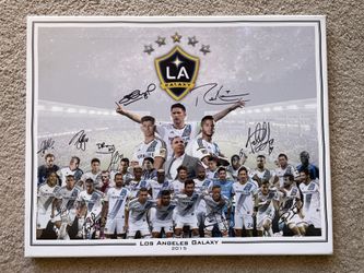 2015 LA Galaxy Signed Custom 16x20