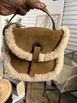 UGG Shearling Mini Bag – Suede & Genuine Sheepskin