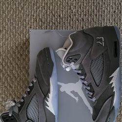 Nike Air Jordan 5 Retro Wolf Grey Sz 9.5