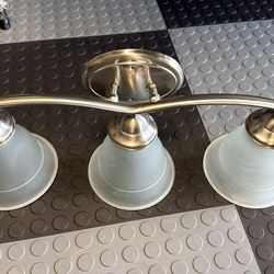 Modern 3-Light Vanity / Ceiling Light Fixture – Brushed Nickel