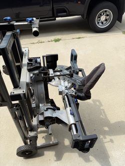 Kobalt 12” sliding compound miter saw and stand.